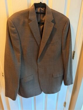 Ralph Lauren Men’s Brown Houndstooth Blazer - Classic Tailored Style